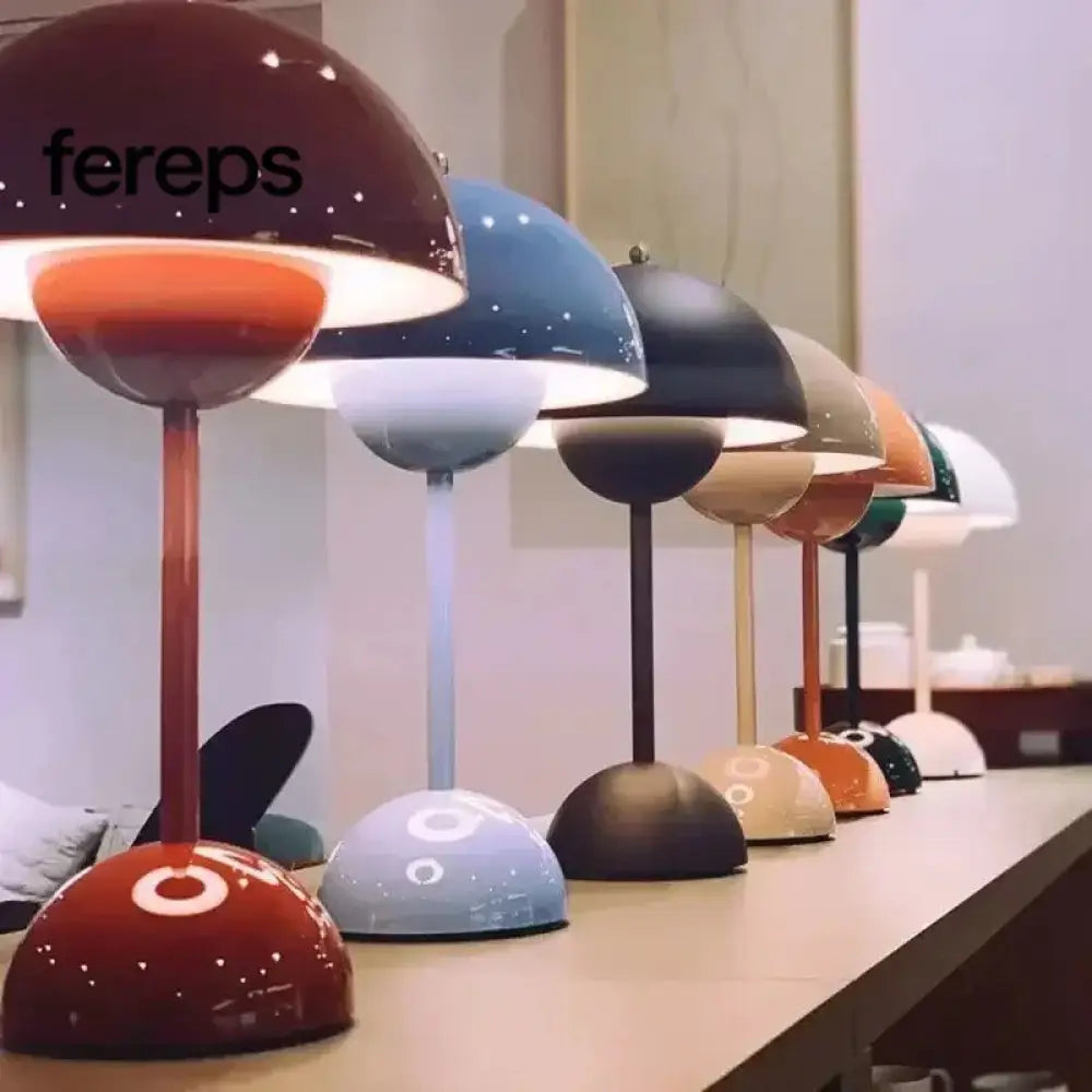 Nordic Led Table Lamp - Rechargeable Mushroom Lamp