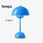 Nordic Led Table Lamp - Rechargeable Mushroom Lamp Blue
