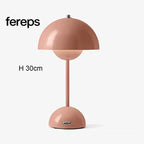 Nordic Led Table Lamp - Rechargeable Mushroom Lamp Pink
