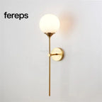 Nordic LED Wall Lamp – Modern Long Arm Bedside Light Fixture Milky white color